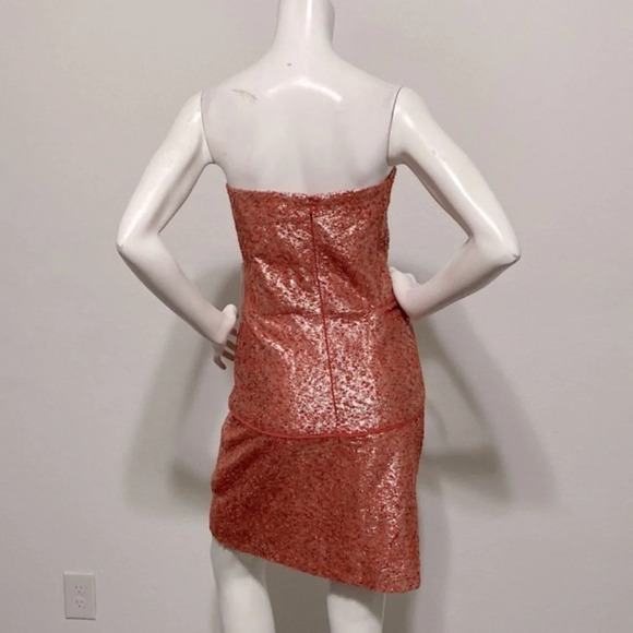 Kirribilla NEW Cameron Red Metallic Strapless Mini Dress Size 6 - Picture 4 of 9